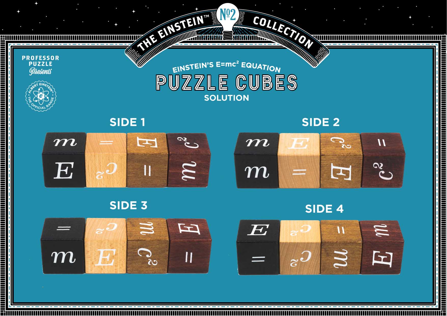E=mc2 Puzzle Cubes | Professor Puzzle